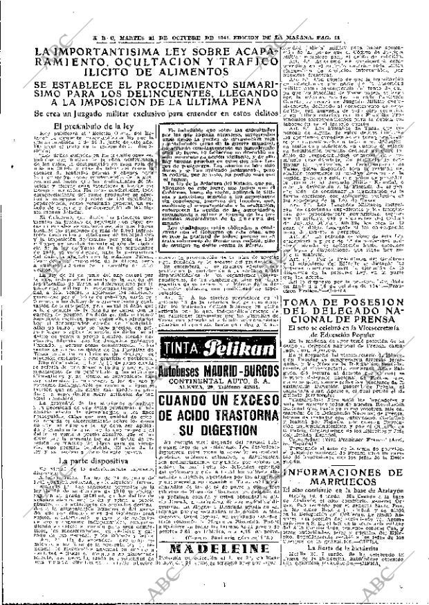 ABC MADRID 21-10-1941 página 11