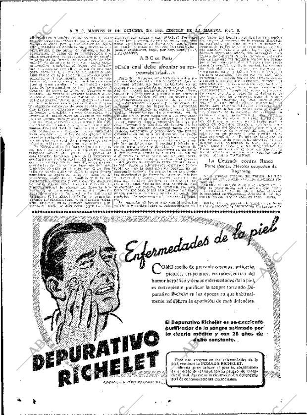 ABC MADRID 21-10-1941 página 8