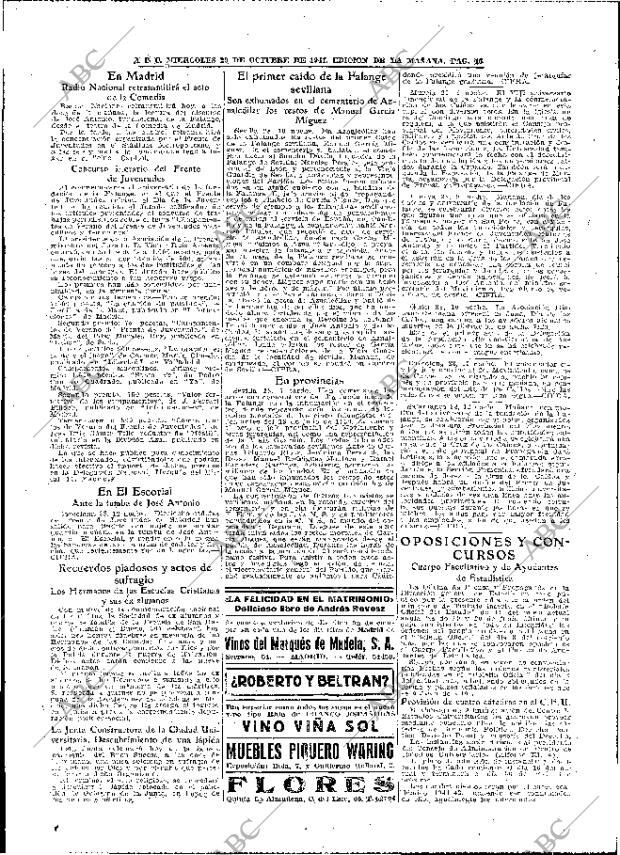 ABC MADRID 29-10-1941 página 16