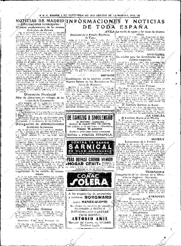 ABC MADRID 04-11-1941 página 16