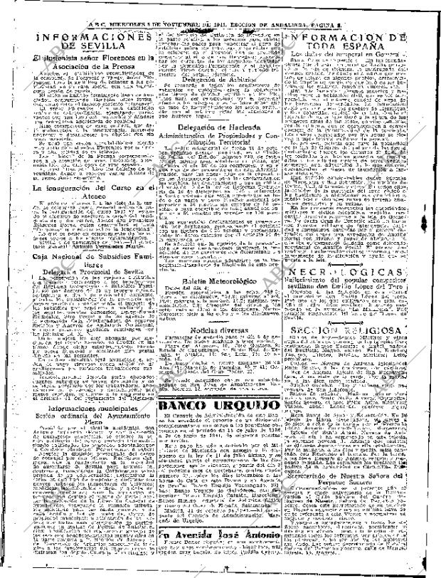 ABC SEVILLA 05-11-1941 página 2