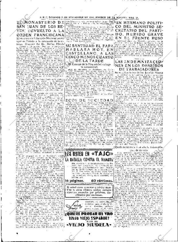 ABC MADRID 09-11-1941 página 18