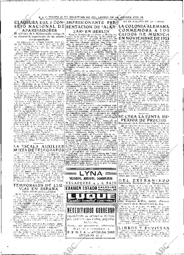 ABC MADRID 11-11-1941 página 14