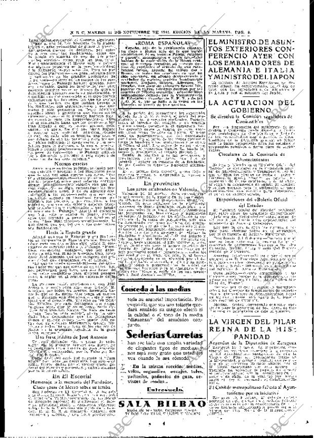 ABC MADRID 11-11-1941 página 9