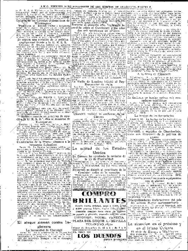 ABC SEVILLA 14-11-1941 página 8