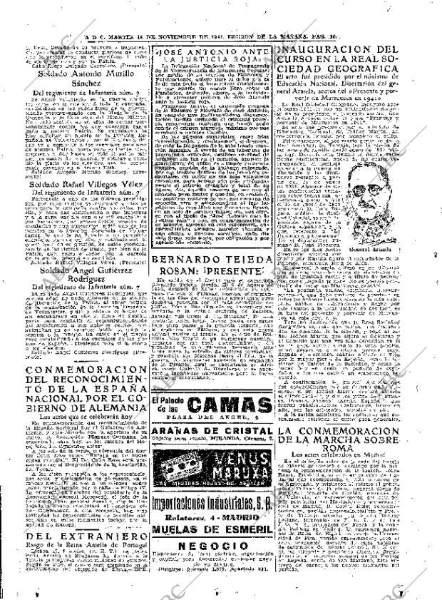 ABC MADRID 18-11-1941 página 16