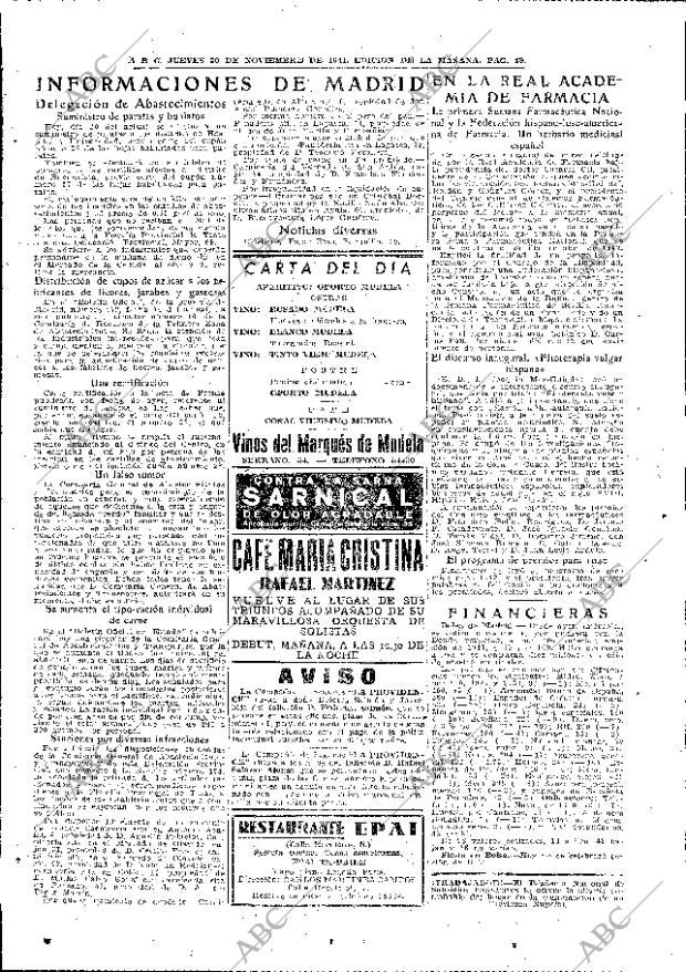 ABC MADRID 20-11-1941 página 18