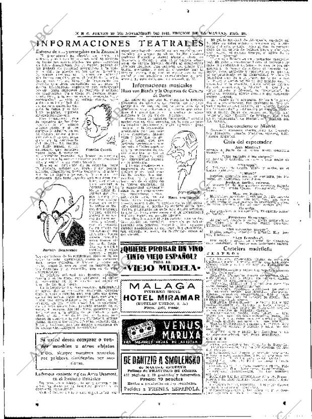 ABC MADRID 20-11-1941 página 20