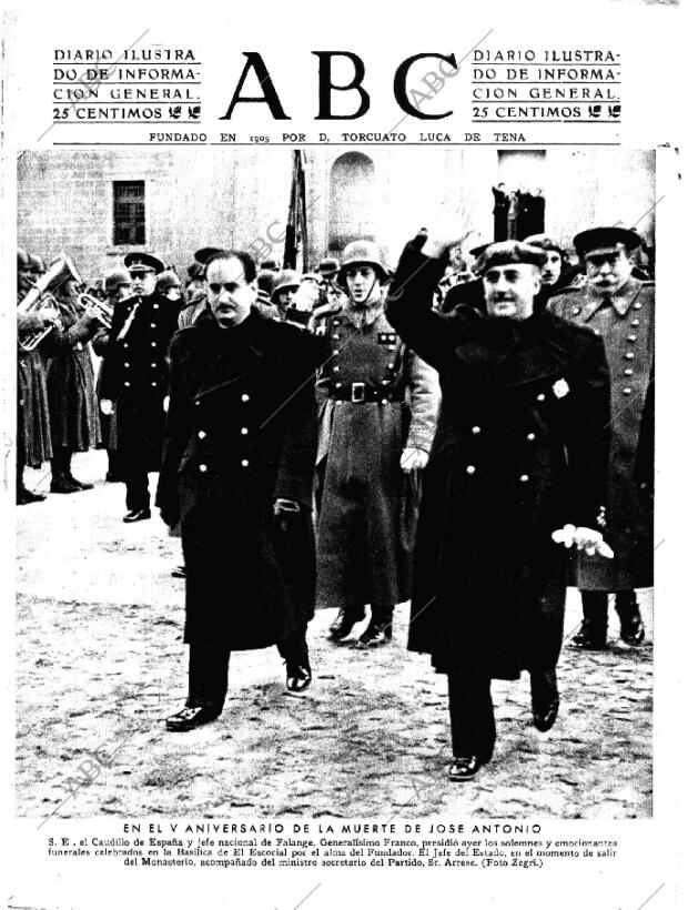 ABC MADRID 21-11-1941 página 1