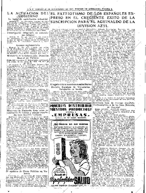ABC SEVILLA 22-11-1941 página 9