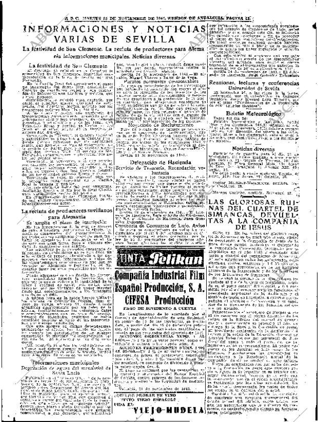 ABC SEVILLA 25-11-1941 página 11