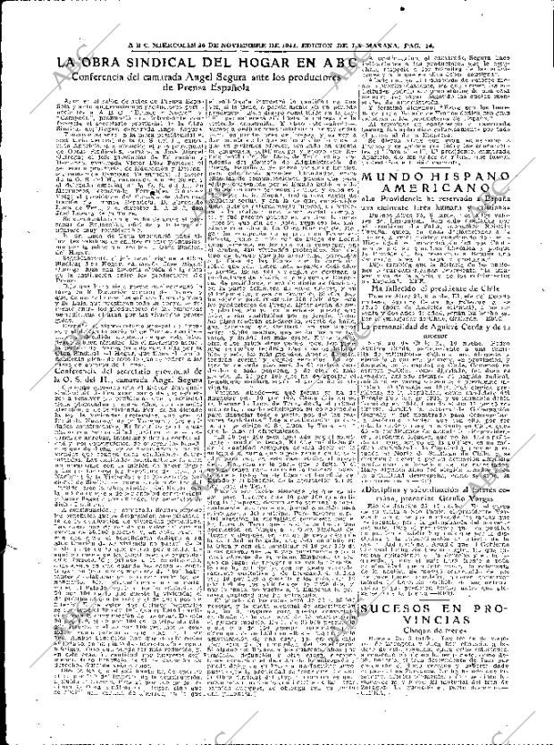 ABC MADRID 26-11-1941 página 14