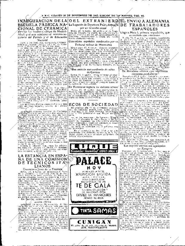 ABC MADRID 28-11-1941 página 14