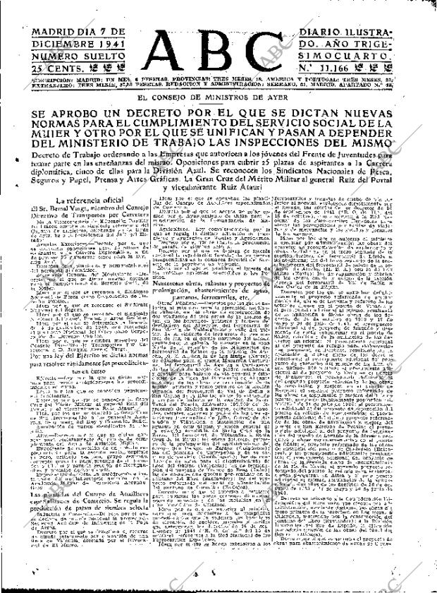 ABC MADRID 07-12-1941 página 25