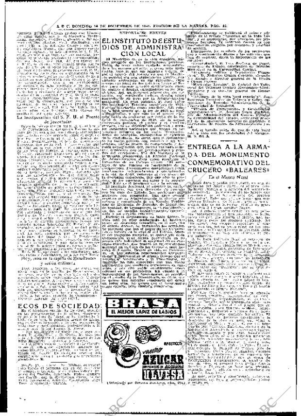 ABC MADRID 14-12-1941 página 16