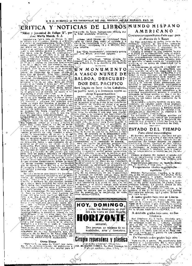 ABC MADRID 21-12-1941 página 21