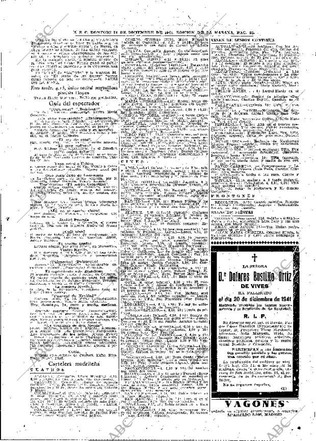 ABC MADRID 21-12-1941 página 25