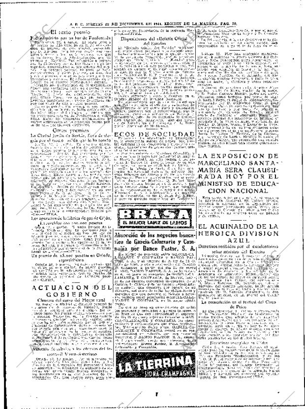 ABC MADRID 23-12-1941 página 20