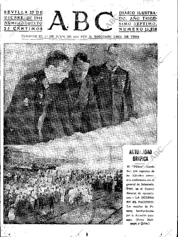 ABC SEVILLA 27-12-1941 página 1