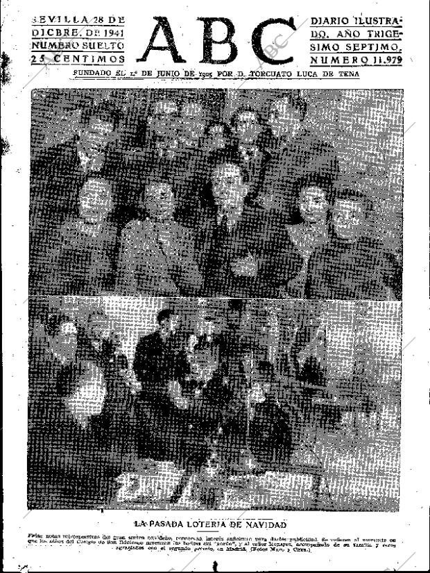 ABC SEVILLA 28-12-1941 página 1
