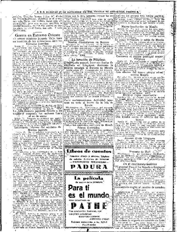 ABC SEVILLA 28-12-1941 página 6