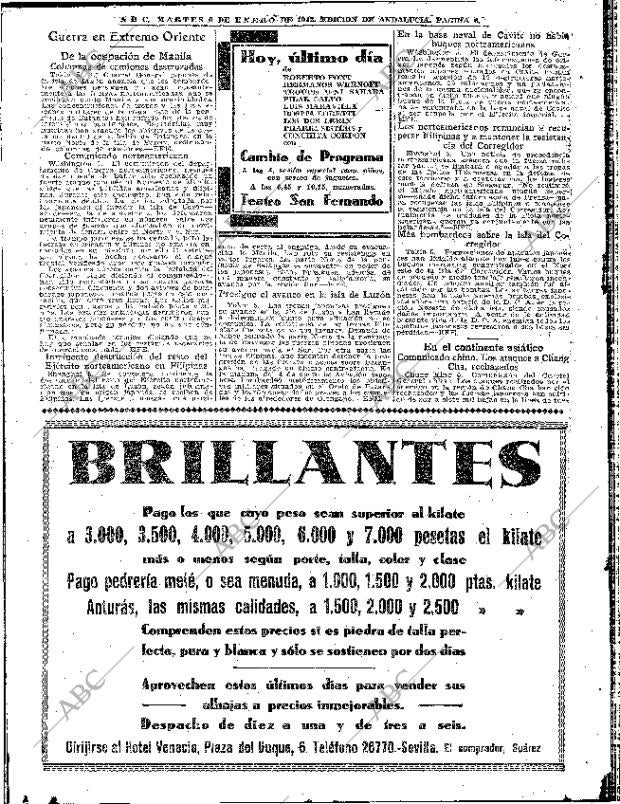 ABC SEVILLA 06-01-1942 página 6
