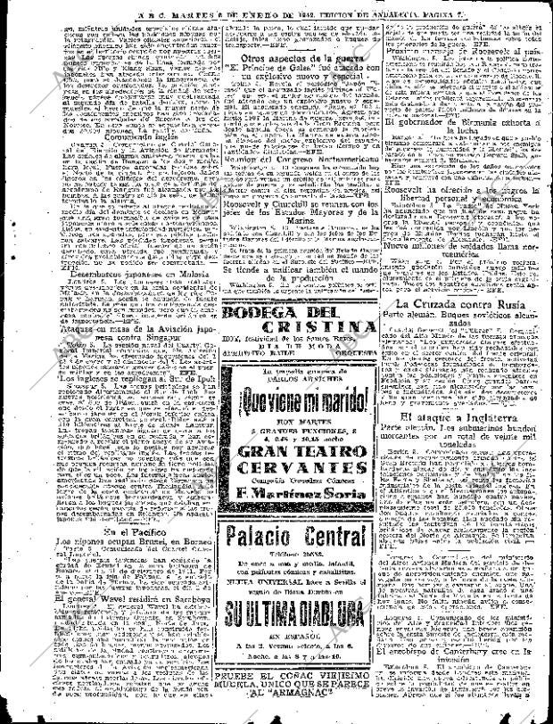 ABC SEVILLA 06-01-1942 página 7