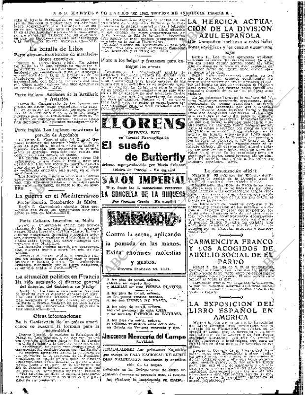 ABC SEVILLA 06-01-1942 página 8