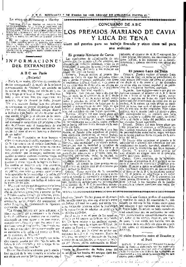 ABC SEVILLA 07-01-1942 página 11