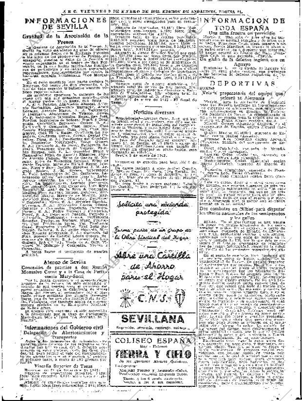 ABC SEVILLA 09-01-1942 página 11