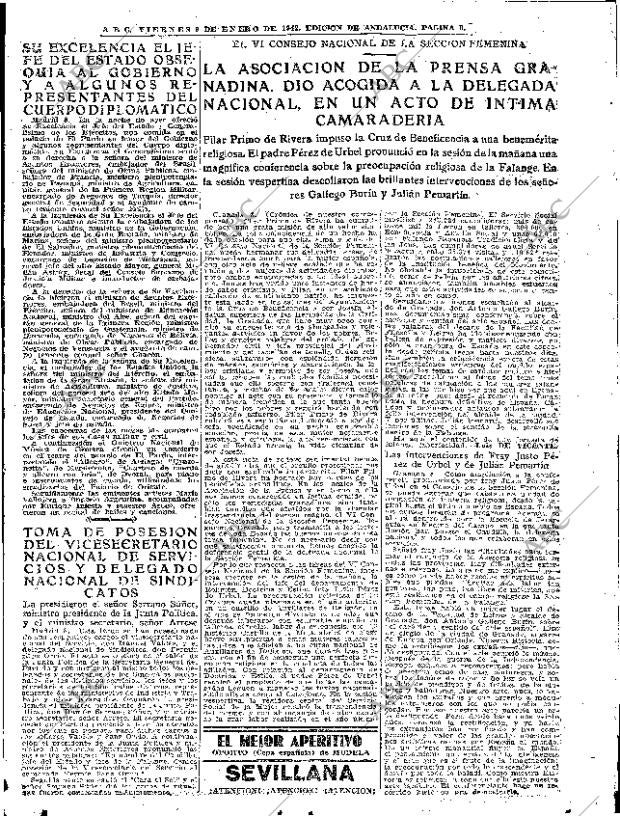 ABC SEVILLA 09-01-1942 página 9