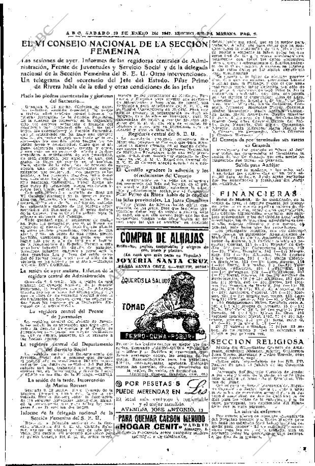 ABC MADRID 10-01-1942 página 9