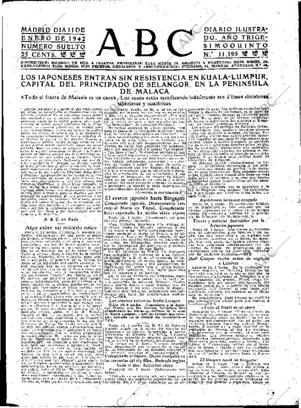 ABC MADRID 11-01-1942 página 11