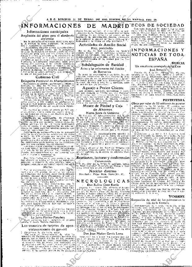 ABC MADRID 11-01-1942 página 20