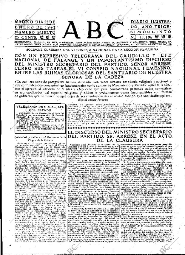 ABC MADRID 13-01-1942 página 3