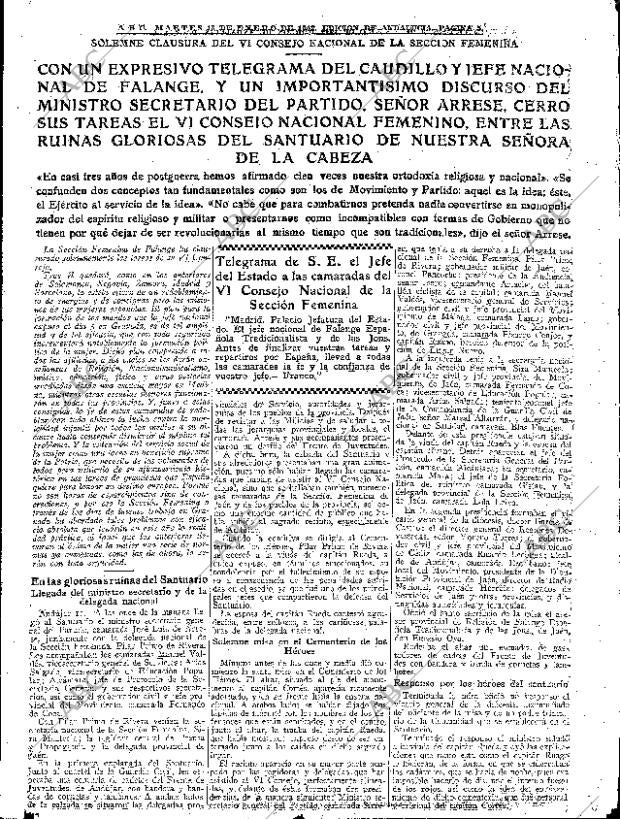 ABC SEVILLA 13-01-1942 página 5
