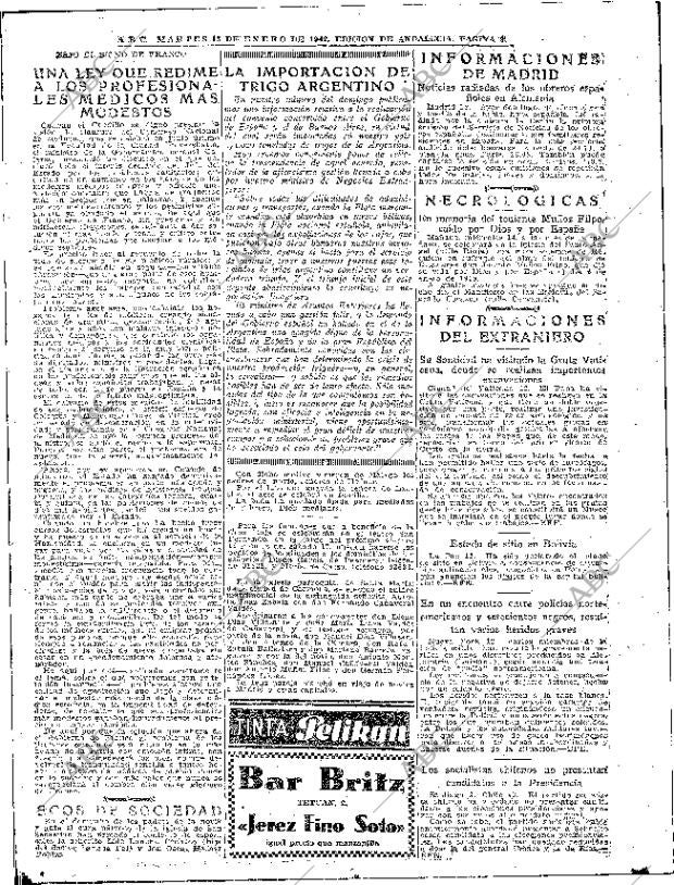 ABC SEVILLA 13-01-1942 página 8