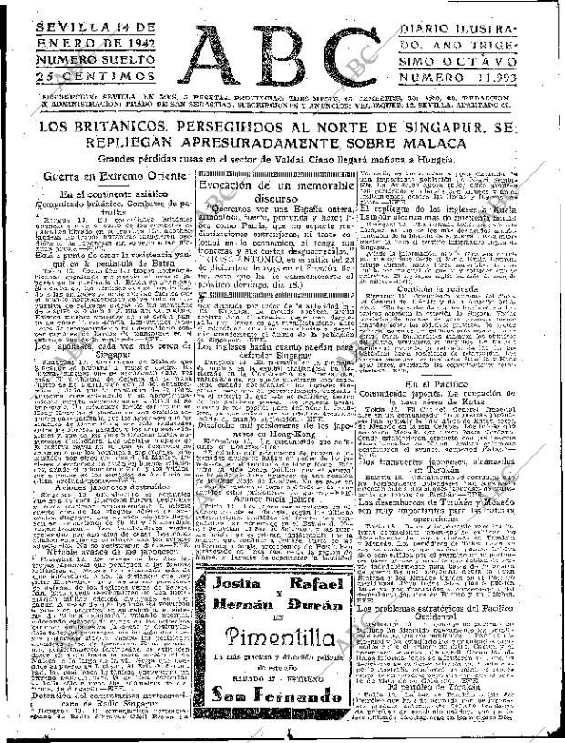 ABC SEVILLA 14-01-1942 página 7