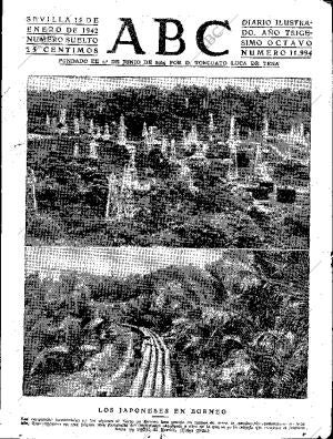 ABC SEVILLA 15-01-1942 página 1