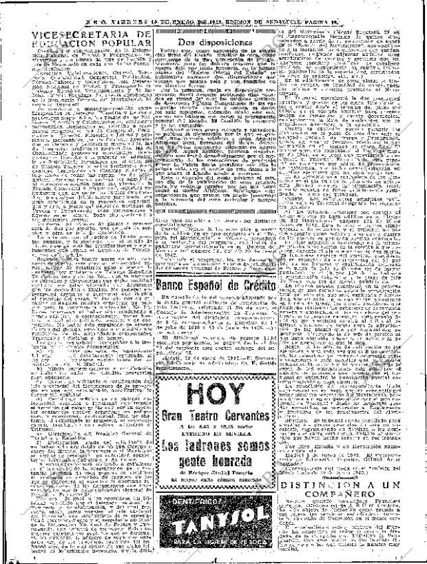 ABC SEVILLA 16-01-1942 página 10