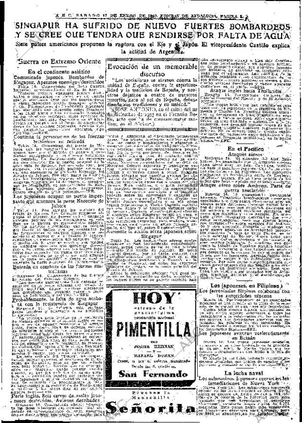 ABC SEVILLA 17-01-1942 página 5