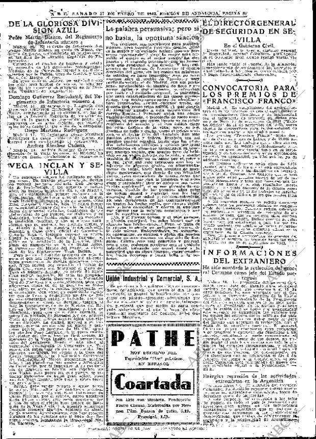 ABC SEVILLA 17-01-1942 página 8