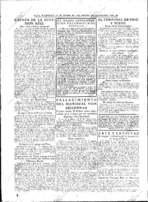 ABC MADRID 18-01-1942 página 14