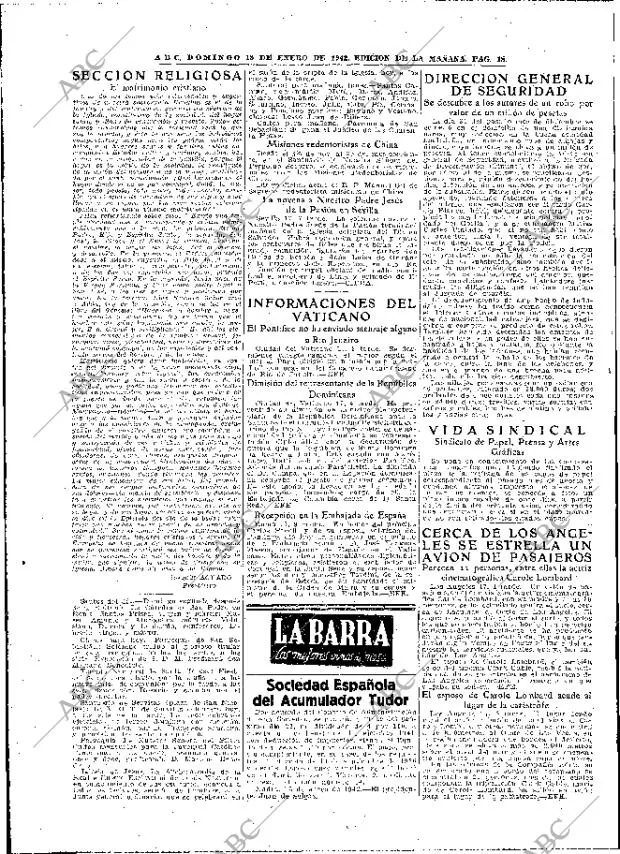 ABC MADRID 18-01-1942 página 18