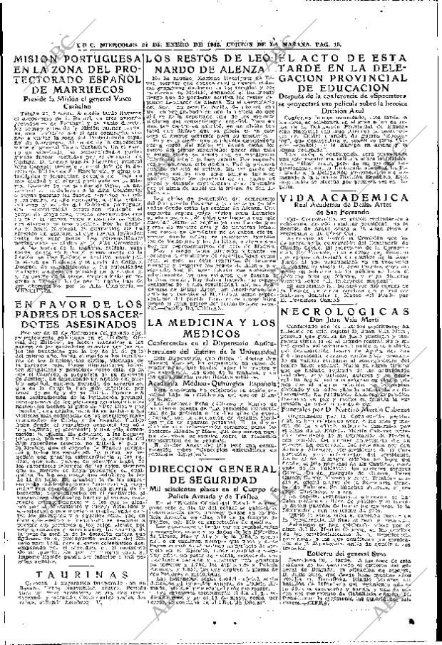 ABC MADRID 21-01-1942 página 10