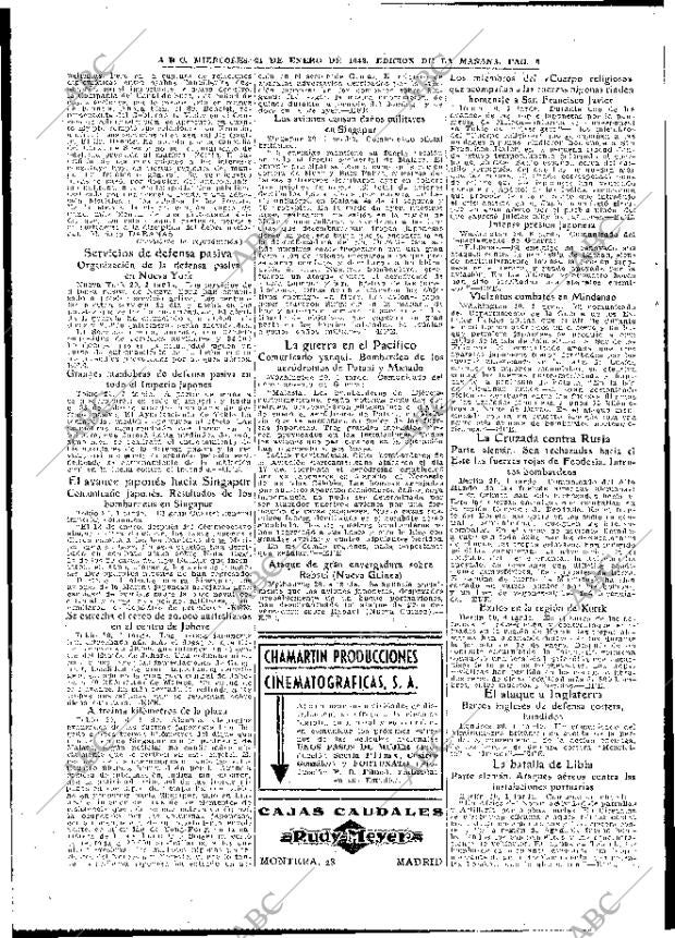 ABC MADRID 21-01-1942 página 6