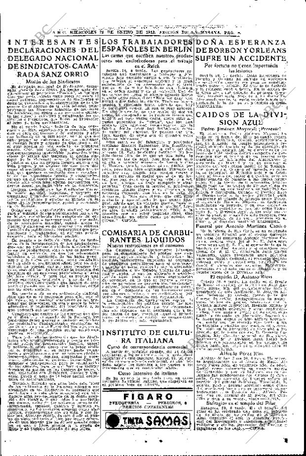 ABC MADRID 21-01-1942 página 8