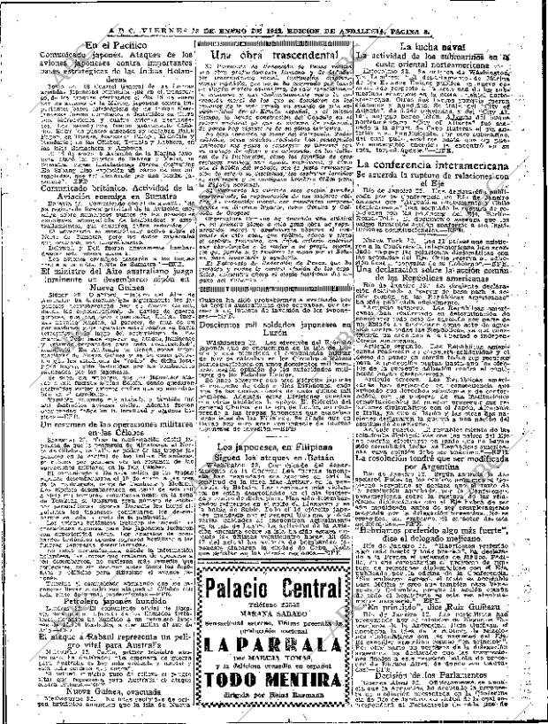 ABC SEVILLA 23-01-1942 página 8