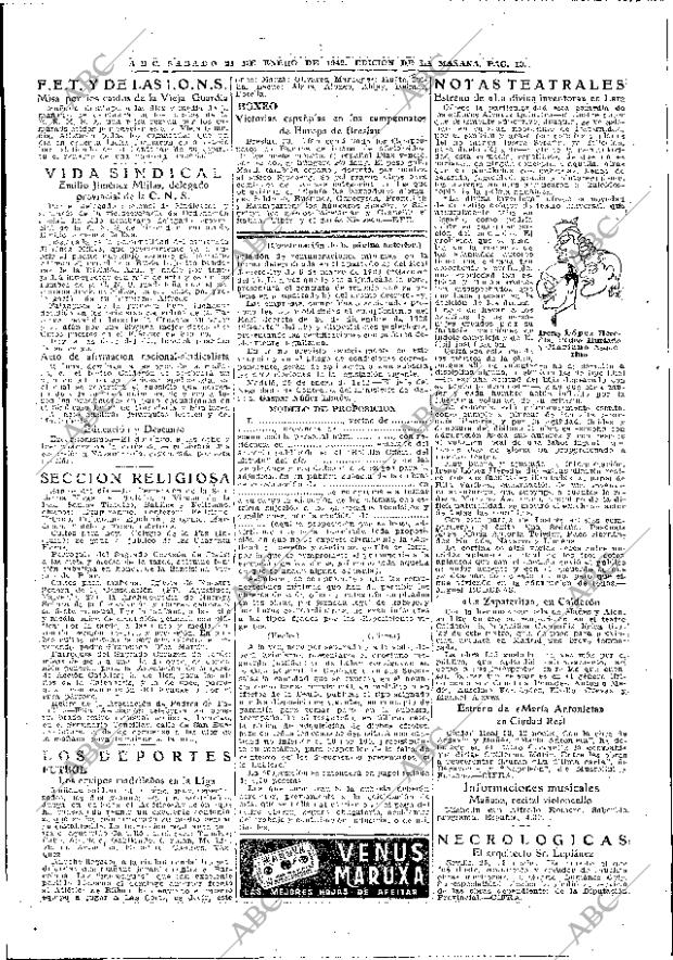 ABC MADRID 24-01-1942 página 10