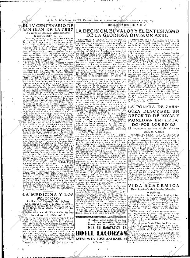 ABC MADRID 25-01-1942 página 14